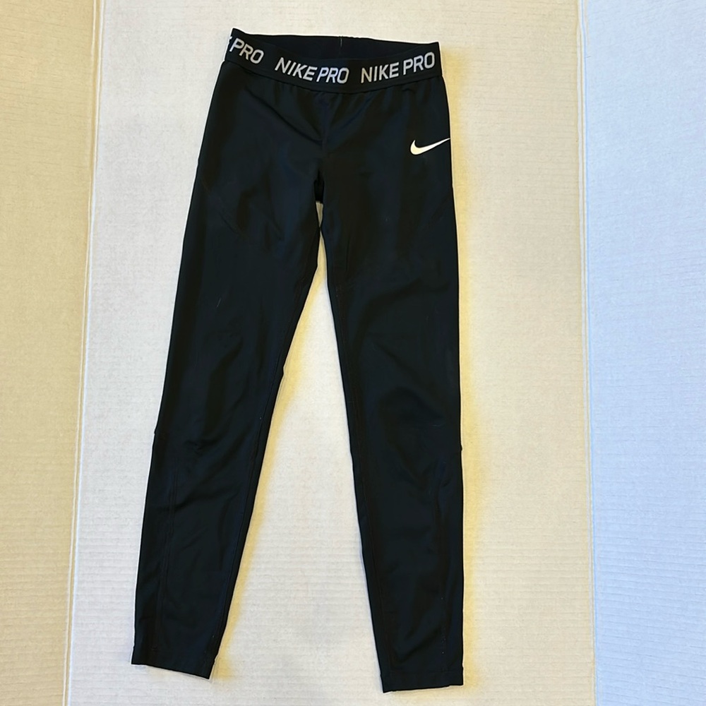 Nike Pro boys Sports Tights Black size Medium